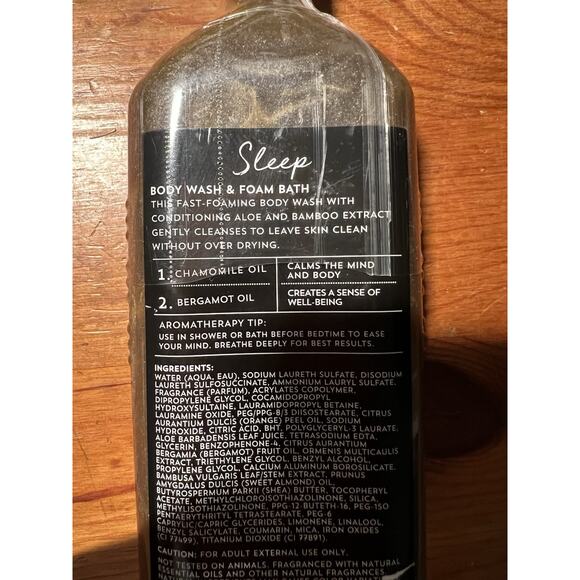 Bath & Body Works Aromatherapy Sleep Black Chamomile Charcoal Wash 10oz - Picture 4 of 4